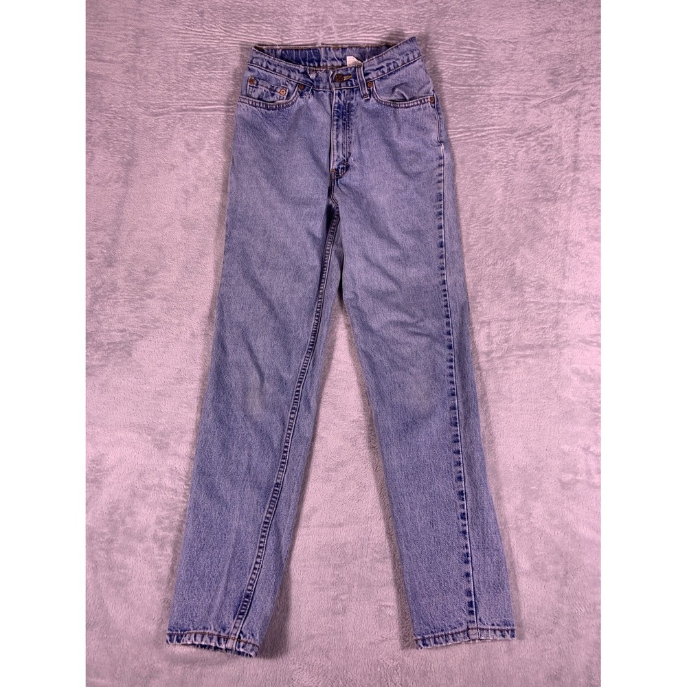 Vtg USA Levi's Jeans 512 Vintage Womens 24x29 Blue Belt Loops